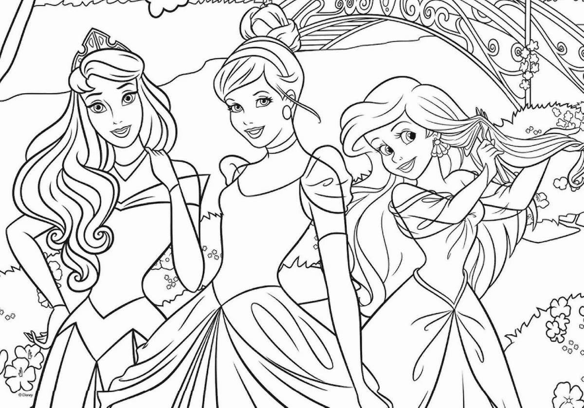 Exquisite coloring all princesses