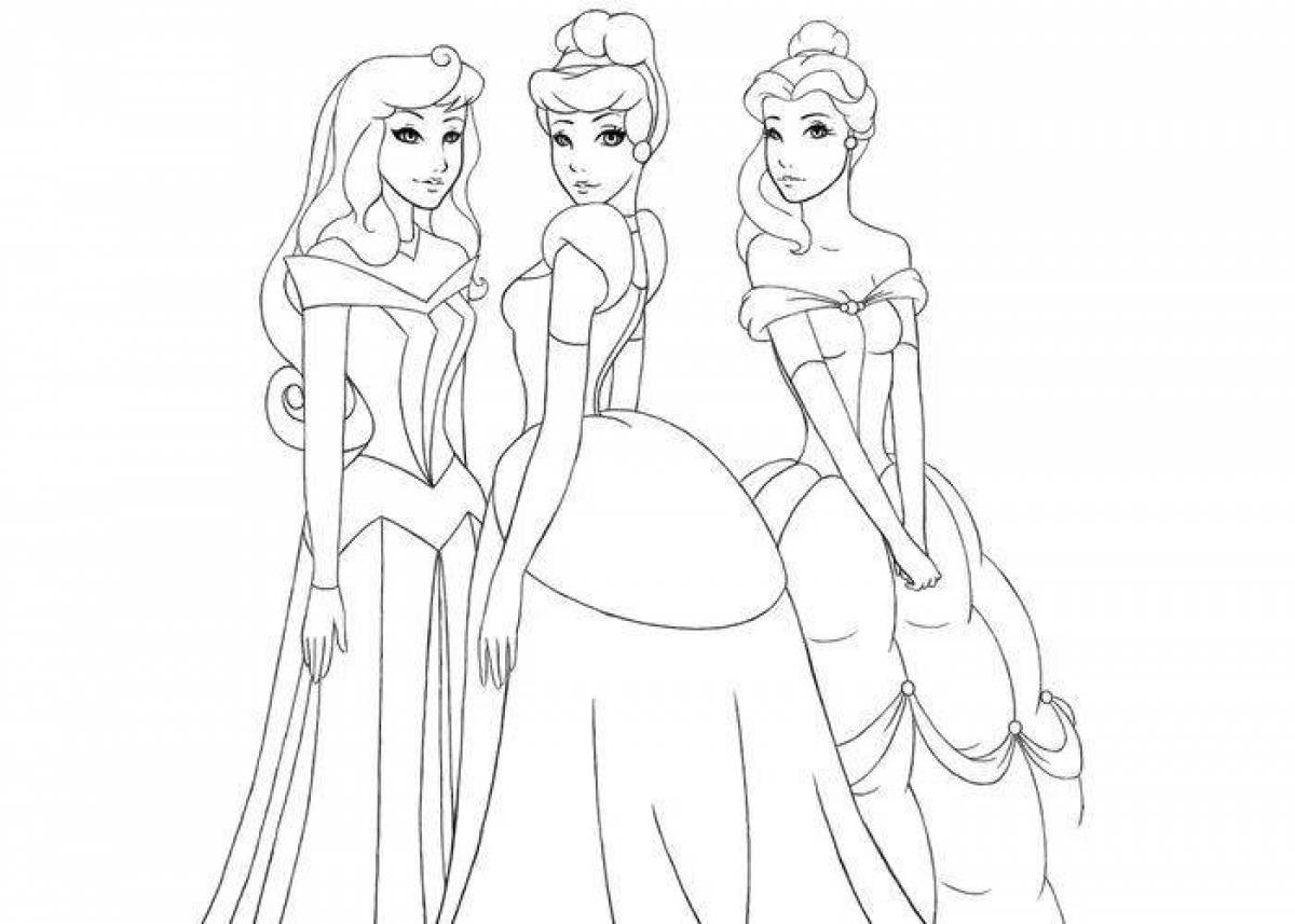 Exotic coloring all princesses