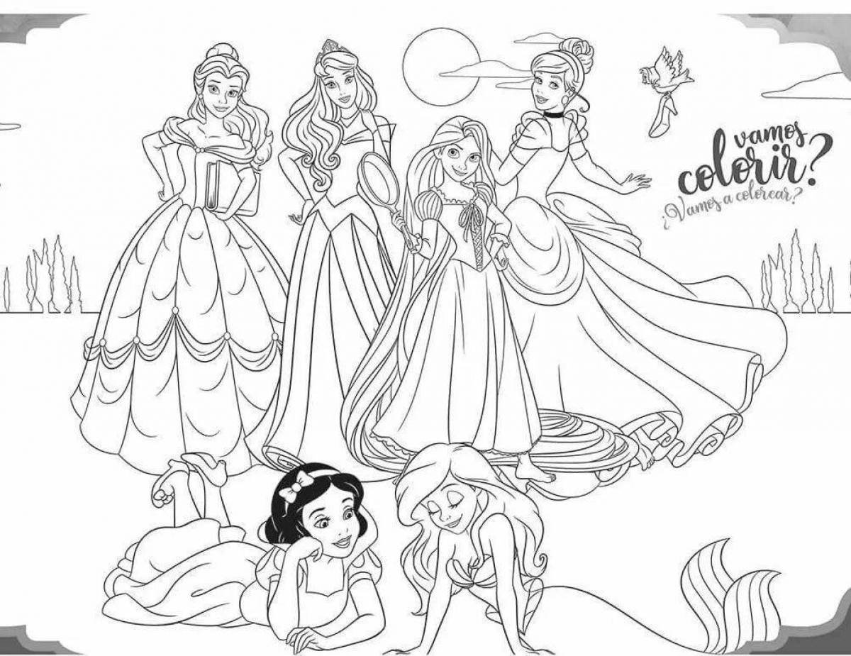 Coloring exalted all princesses