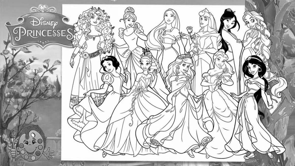 Royal coloring all princesses