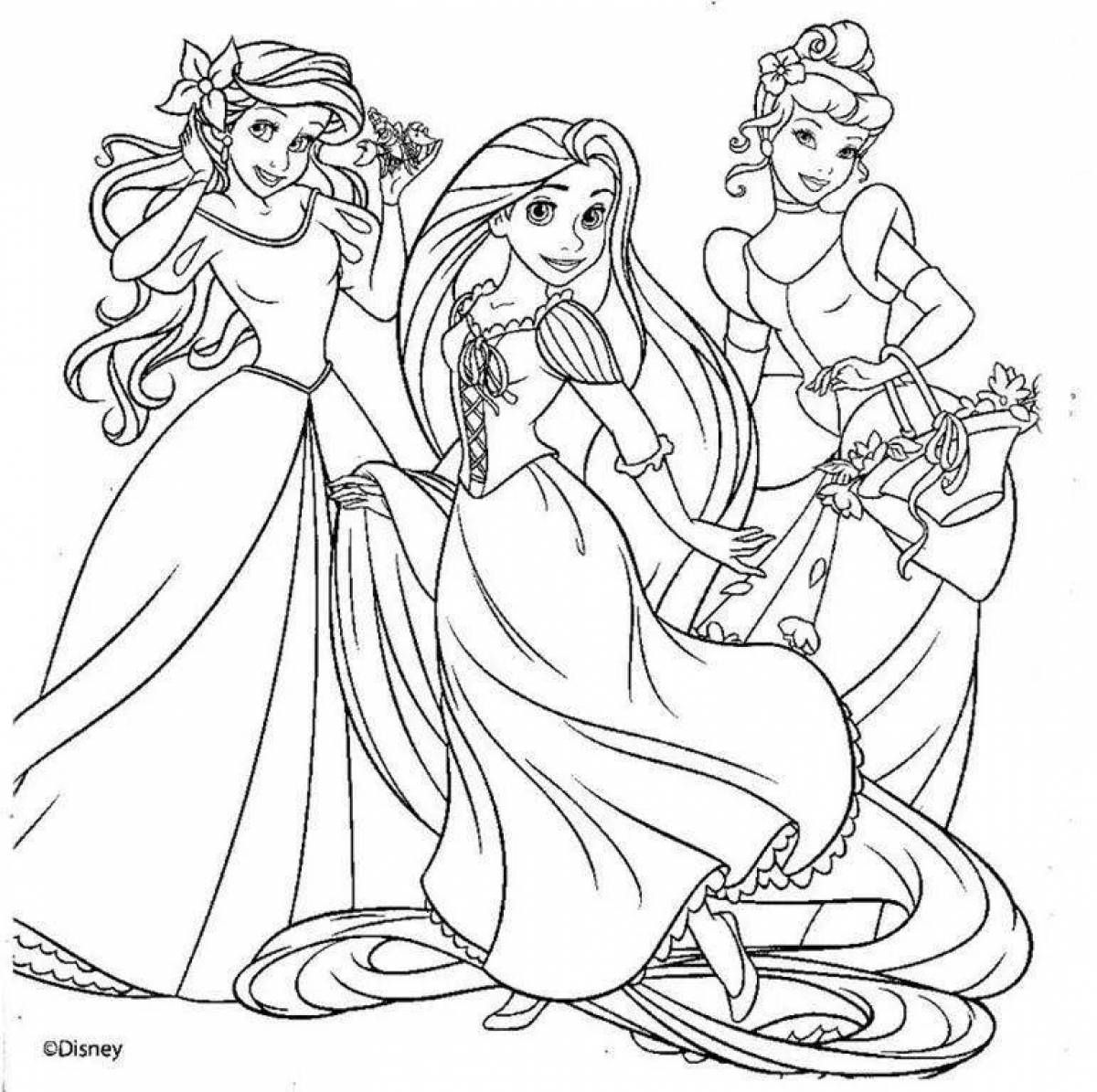 Grand coloring all princesses
