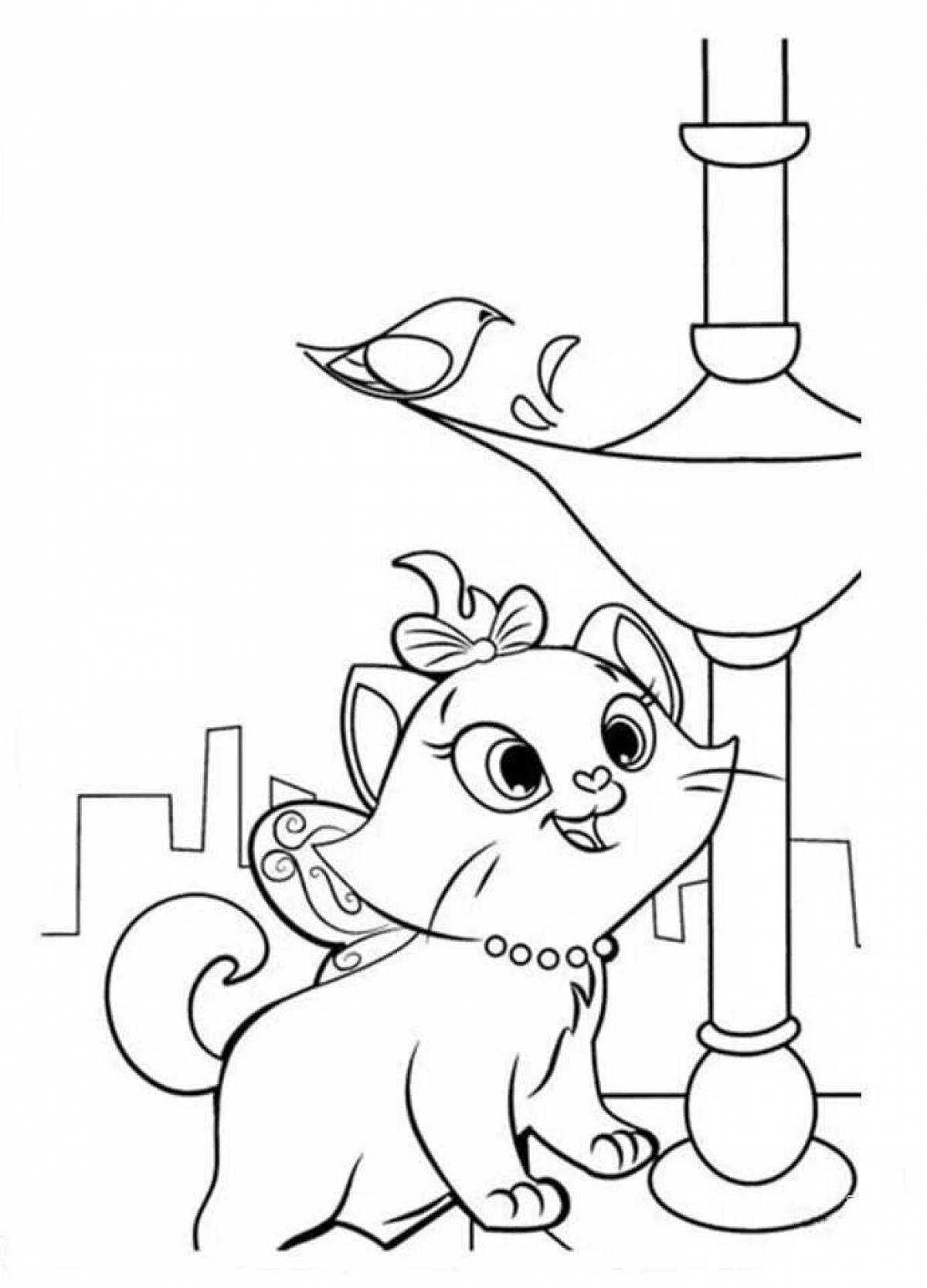 Marie kitty coloring book