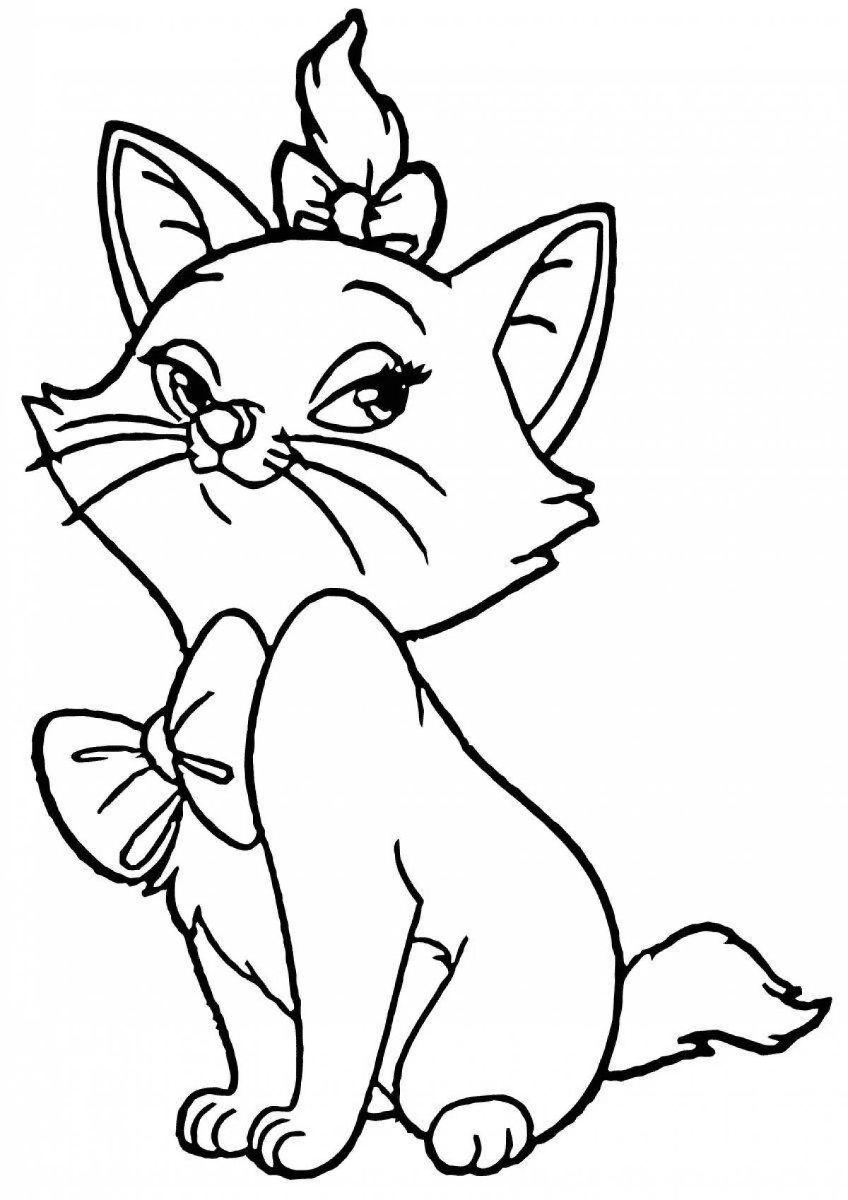 Coloring book shining marie kitty