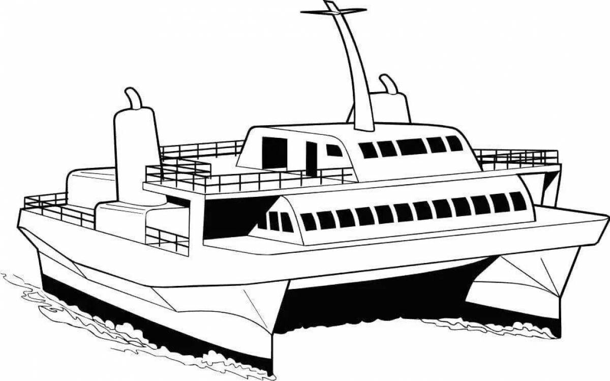 Coloring page spicy water transport