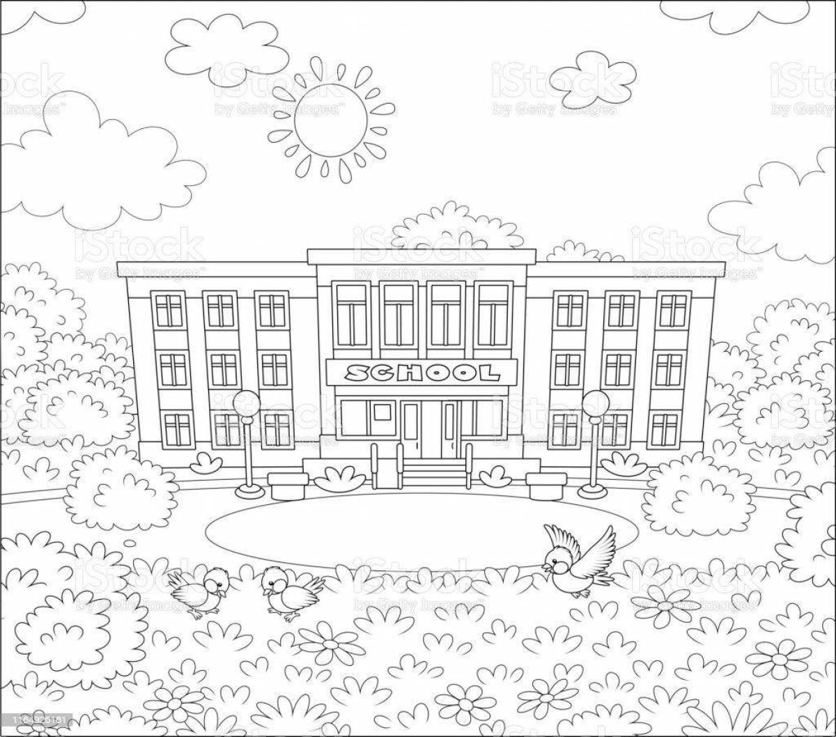 My school coloring pages