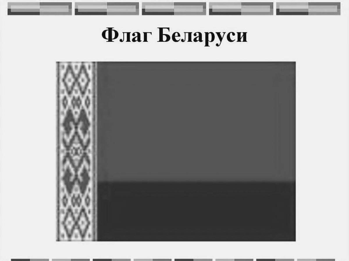 Игривая страница раскраски белорусского флага