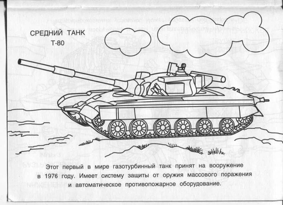 Amazingly accurate painting of a Russian tank