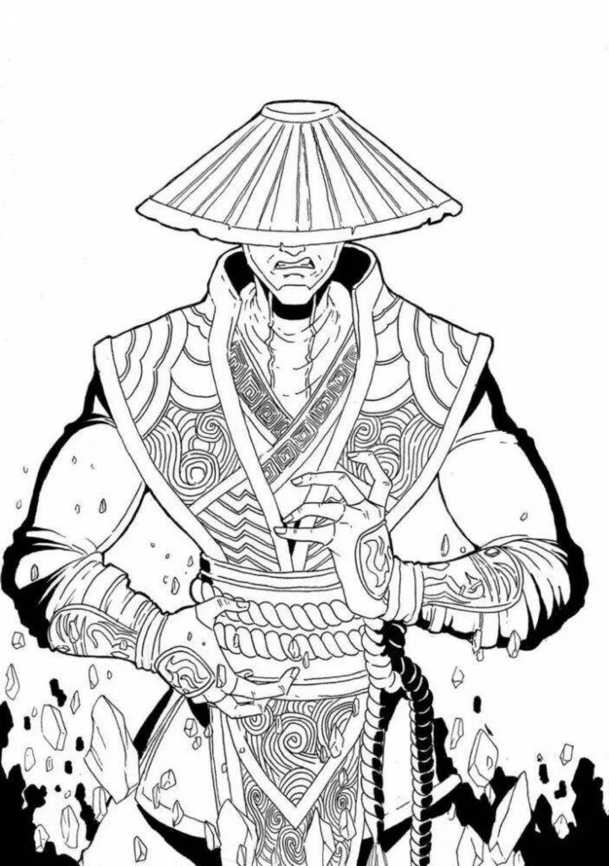 Королевская раскраска raiden shogun