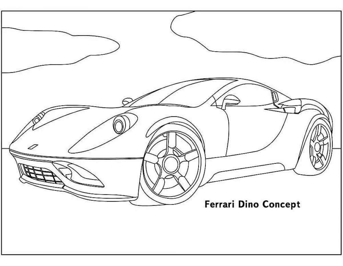 Ferrari coloring book