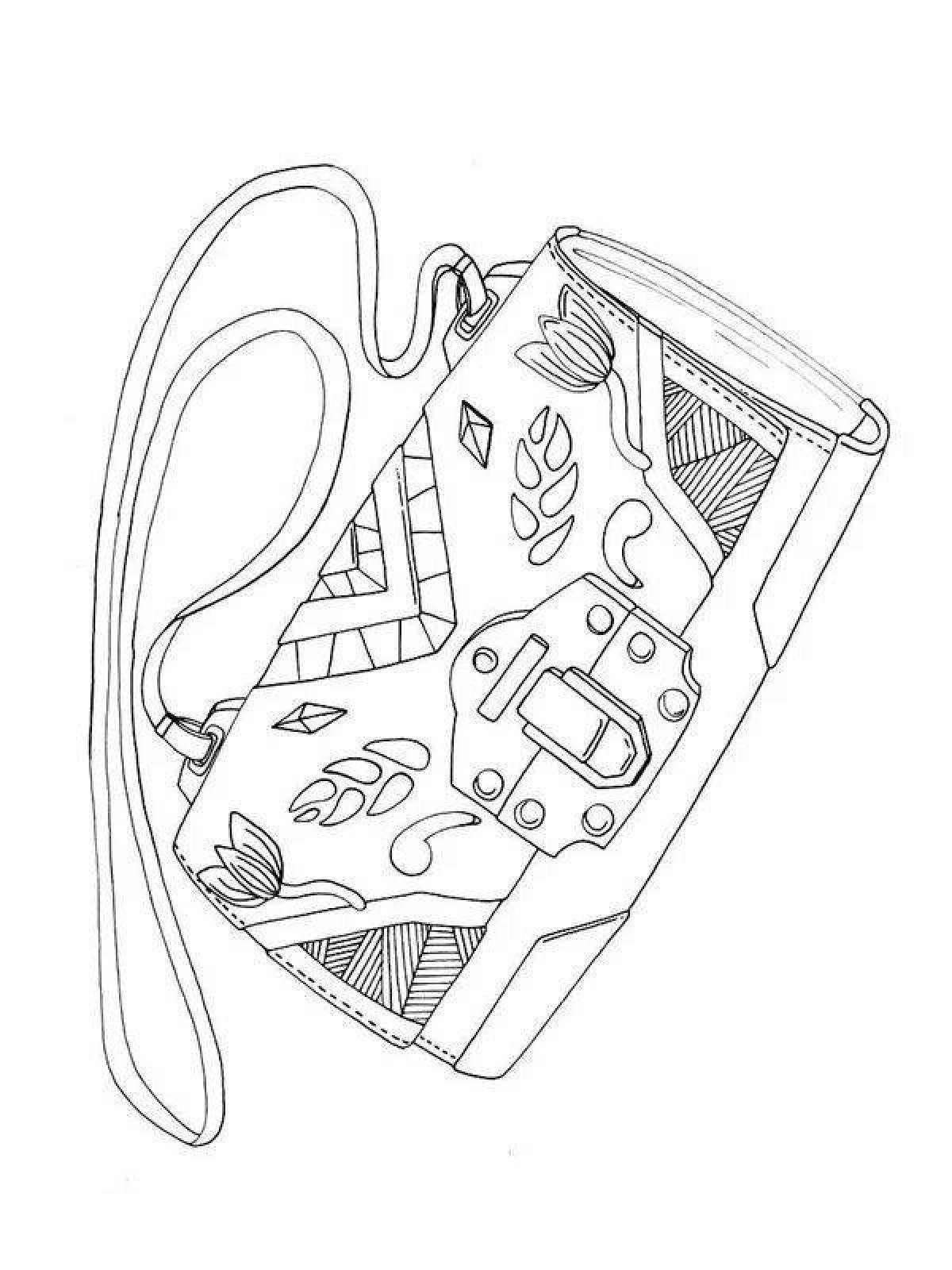 Сказочная сумочка-раскраска для девочек
