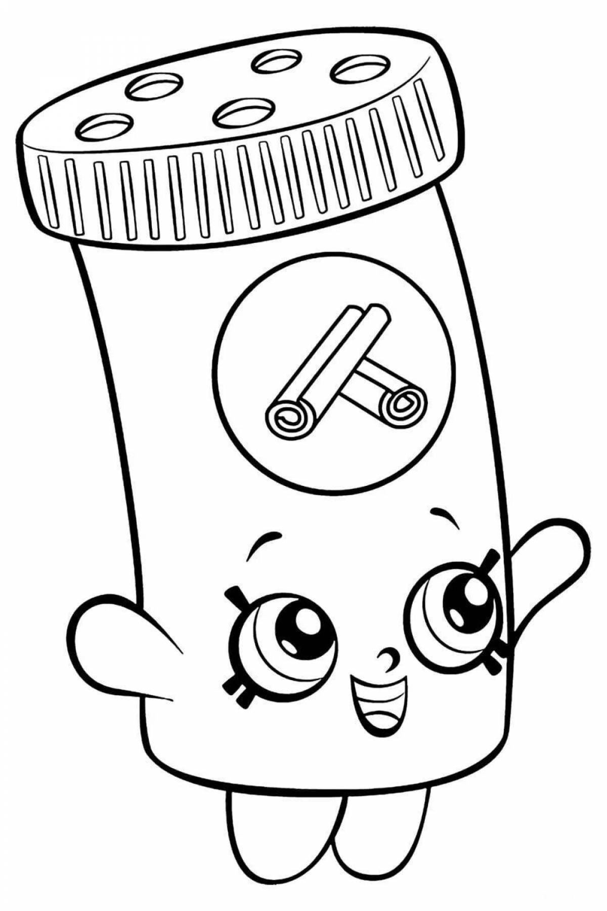 Color-fantasy three markers challenge coloring page