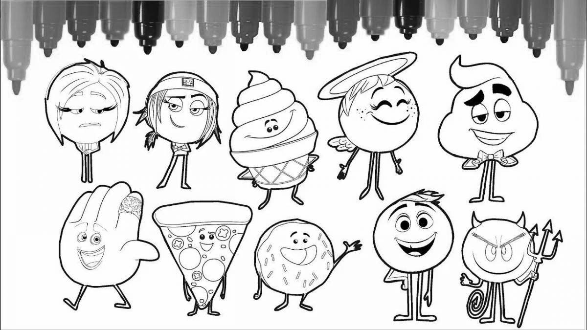 Color-galore three markers challenge coloring page