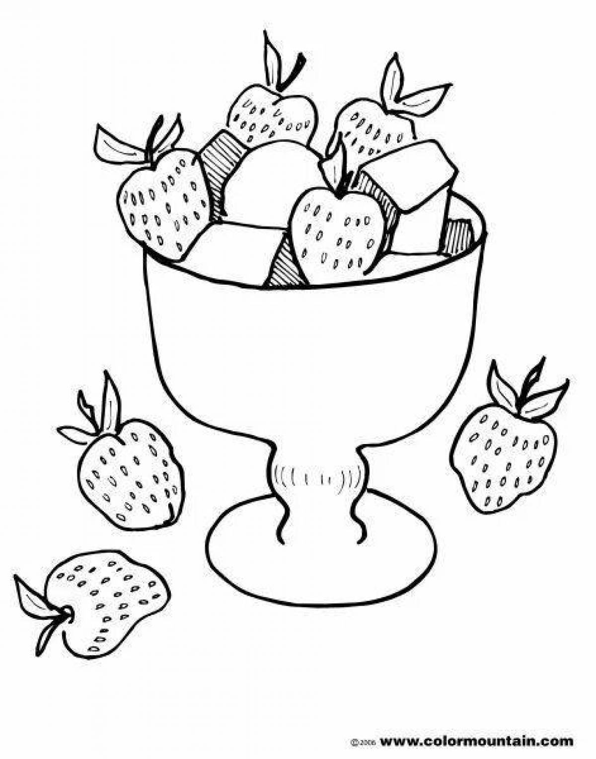 Обильная ваза с фруктами