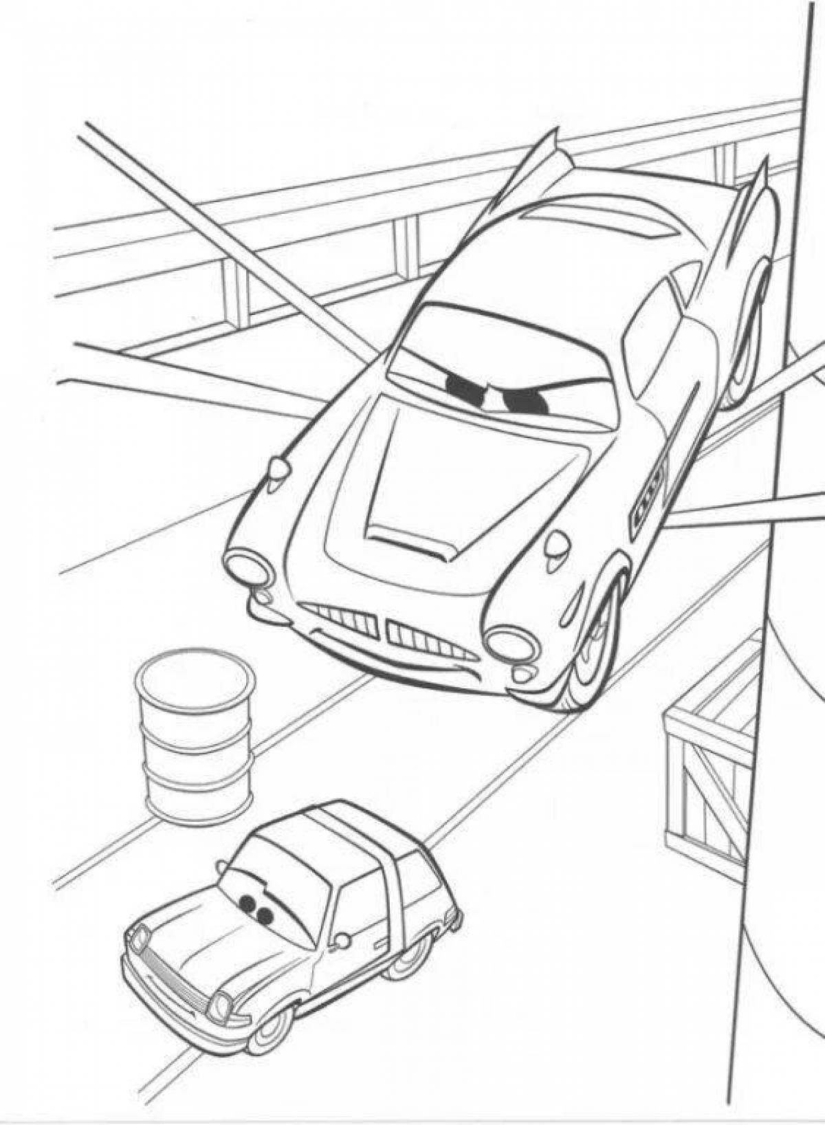 Fun cars 2 coloring book