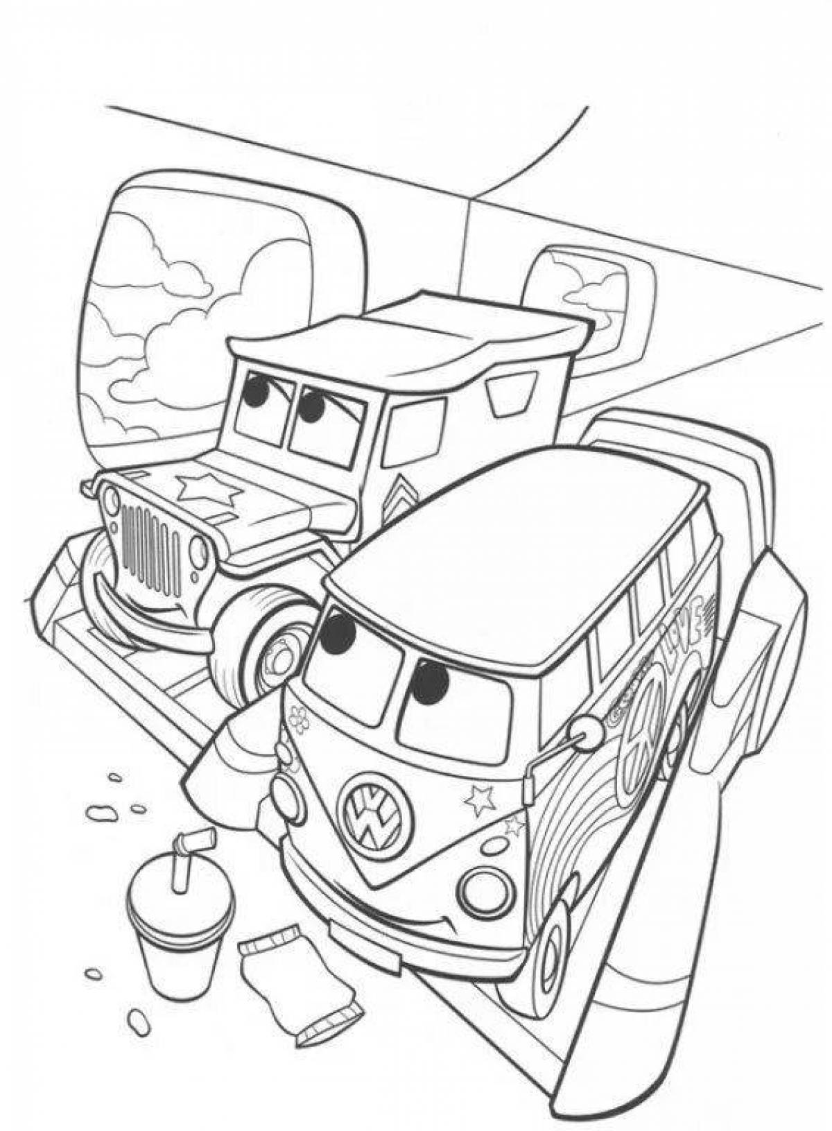 Fancy cars 2 coloring book
