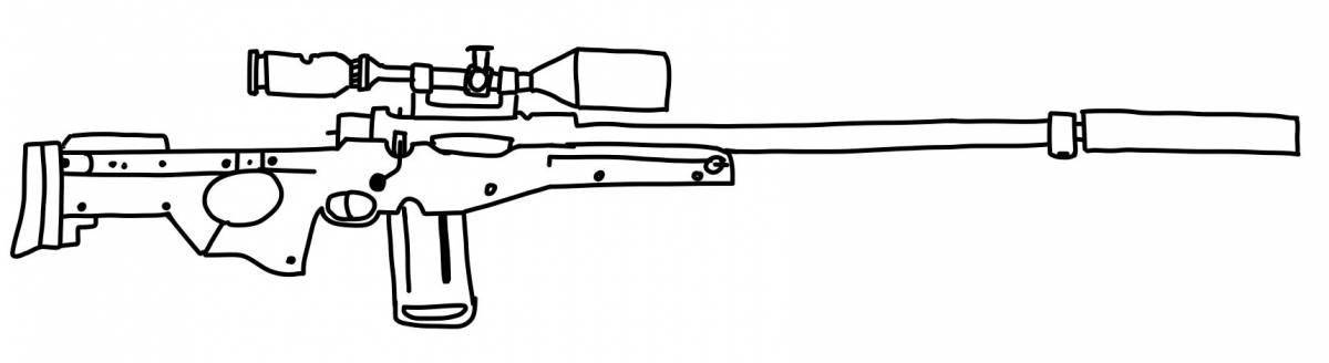 Tempting two-weapon coloring pages