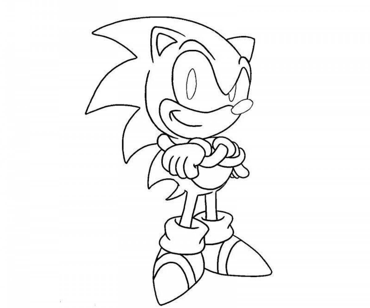Charming sonic 3 movie coloring book