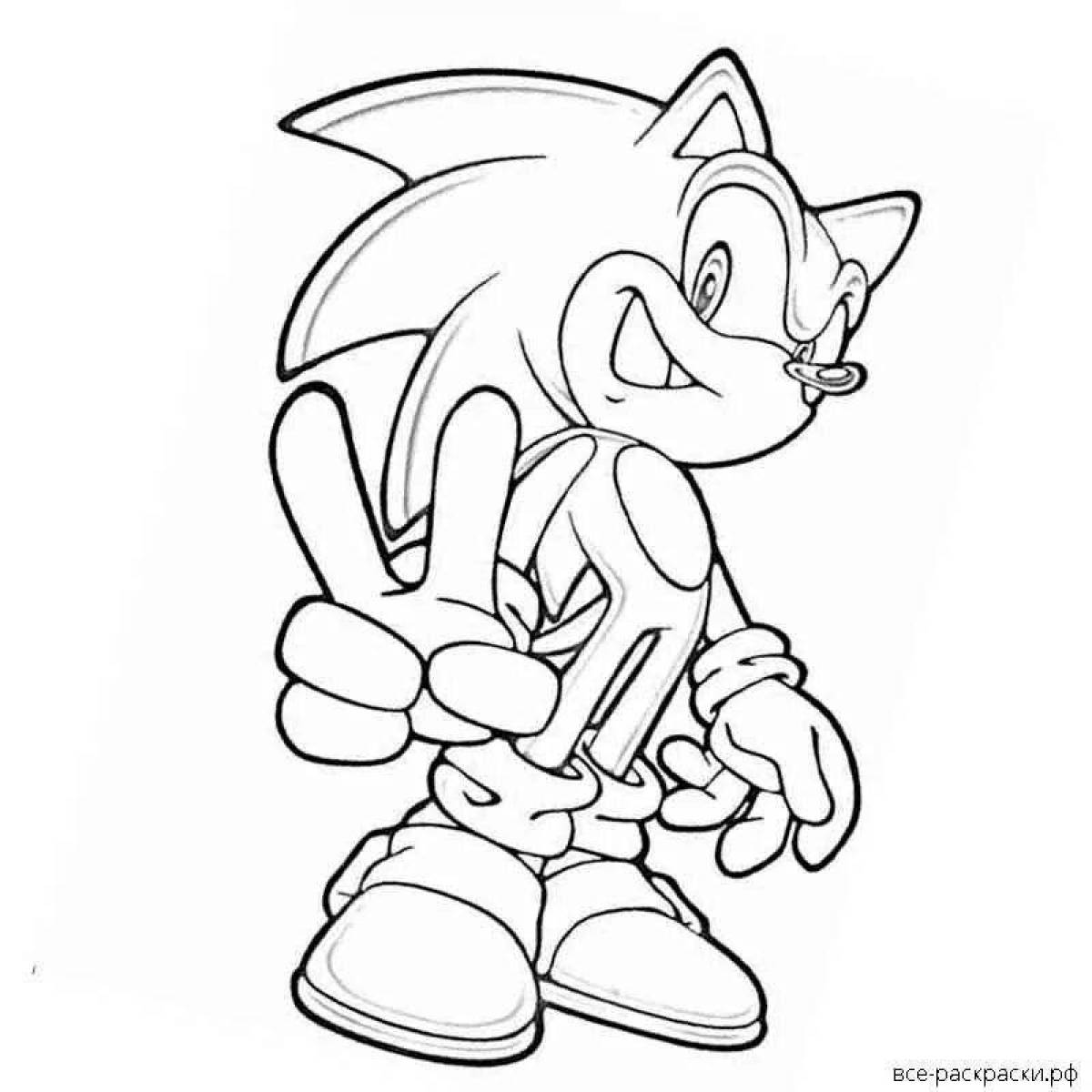 Cute coloring sonic 3 movie