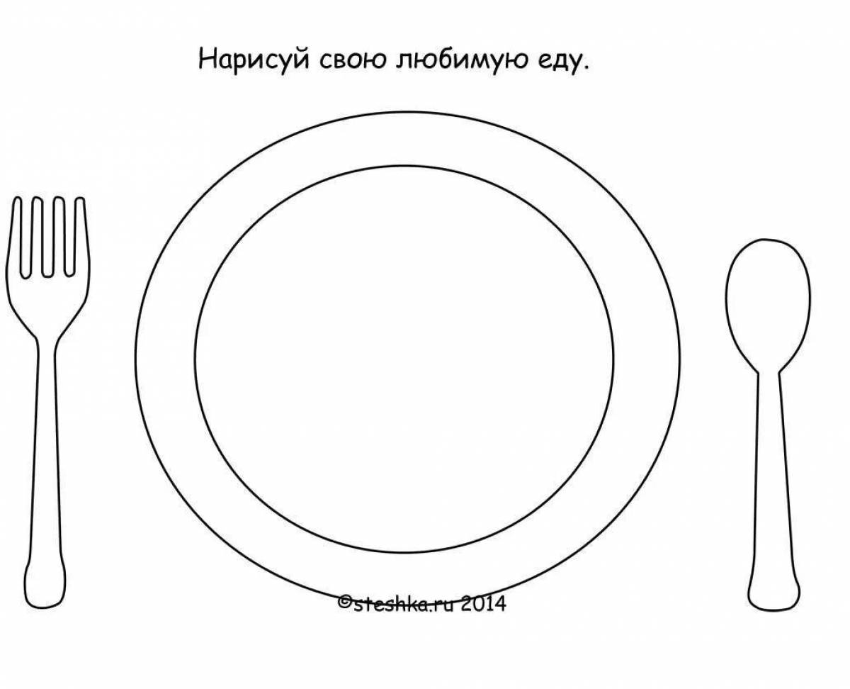 Картинки для дошкольников тарелка