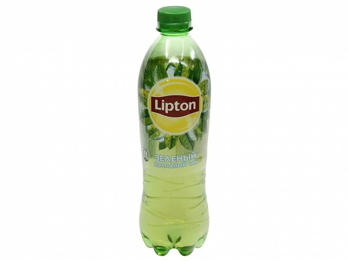 Бутылка зеленого липтона
