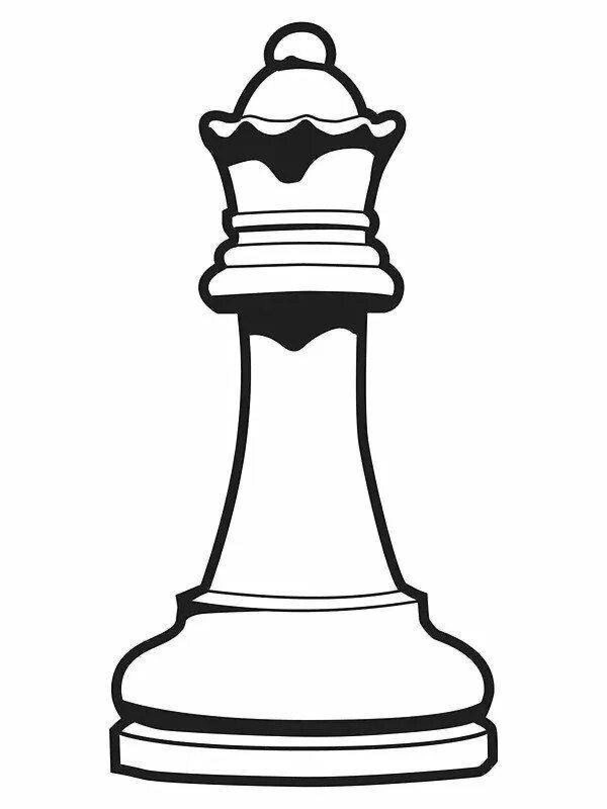 Ферзь шахматная фигура рисунок для детей