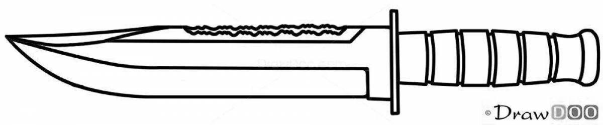 Рисовать нож м9