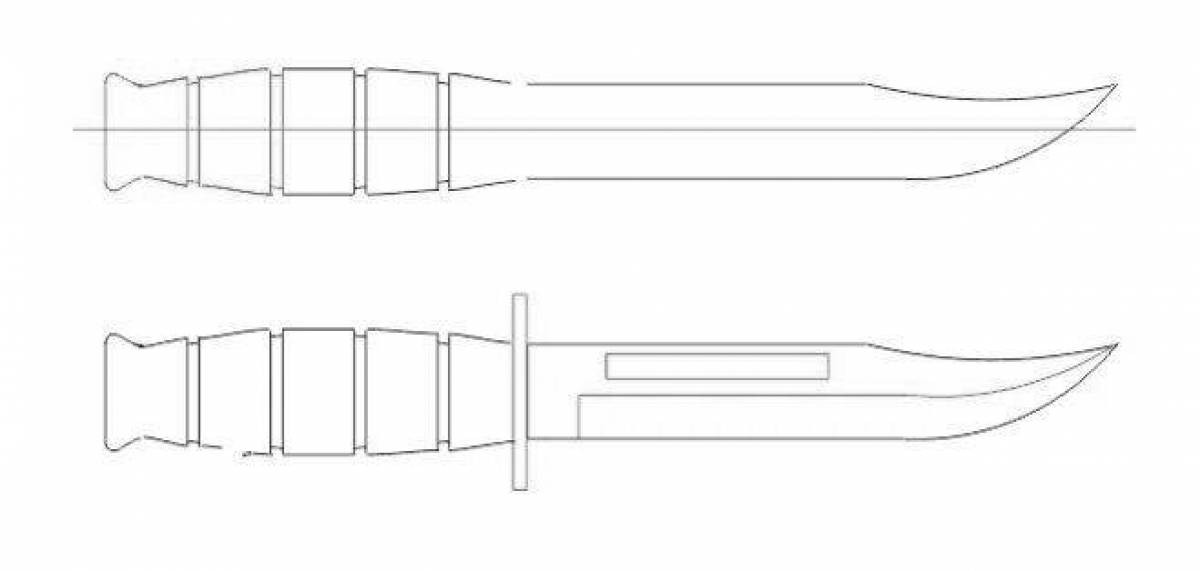 Нарисовать нож м9 из стандофф 2