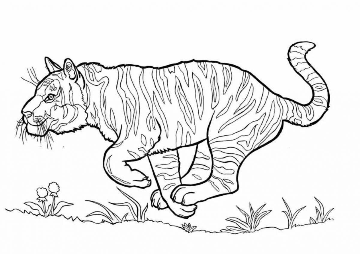 Innovative African Animals Coloring Page for 6-7 year olds