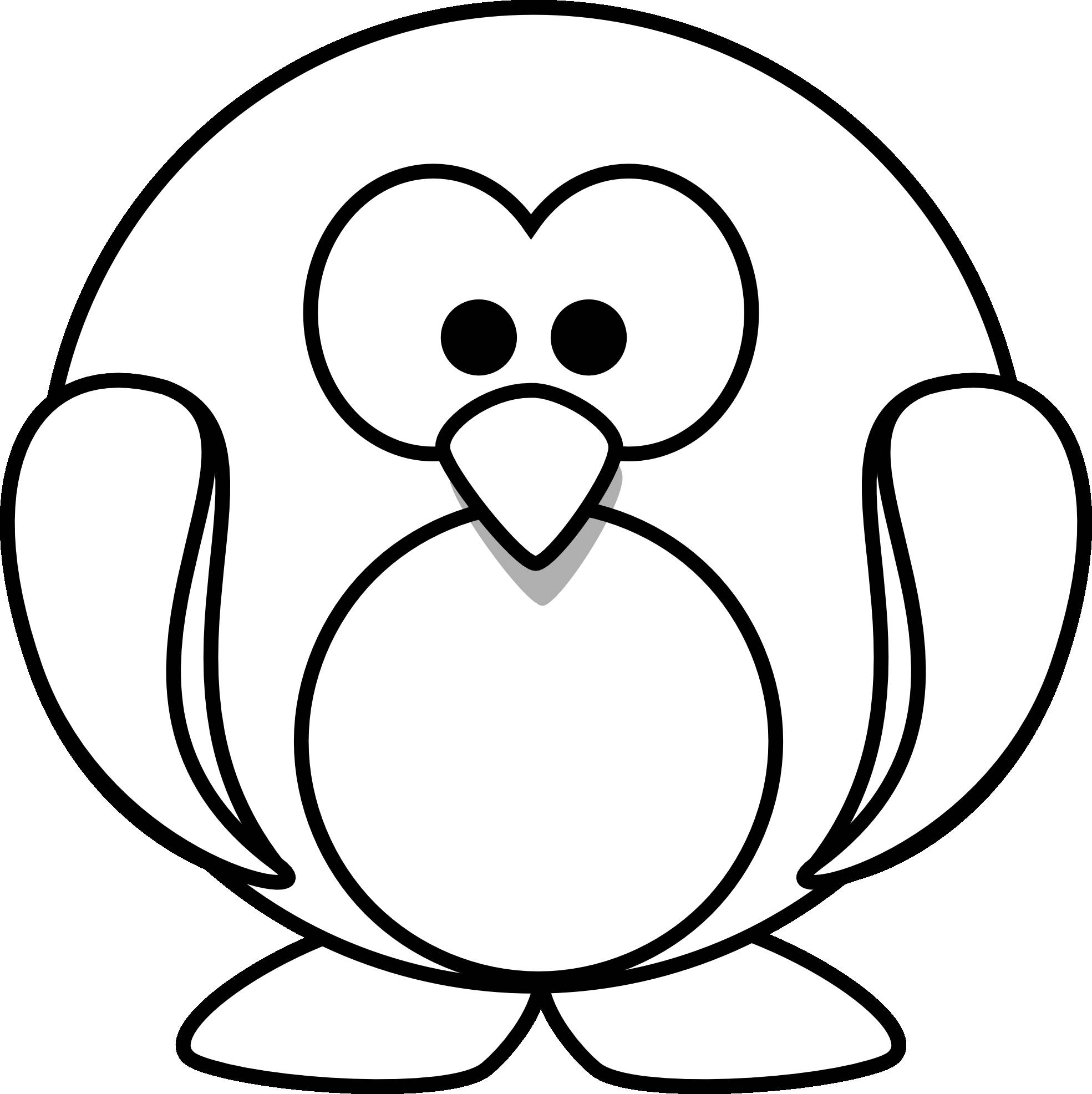Gorgeous penguin coloring page