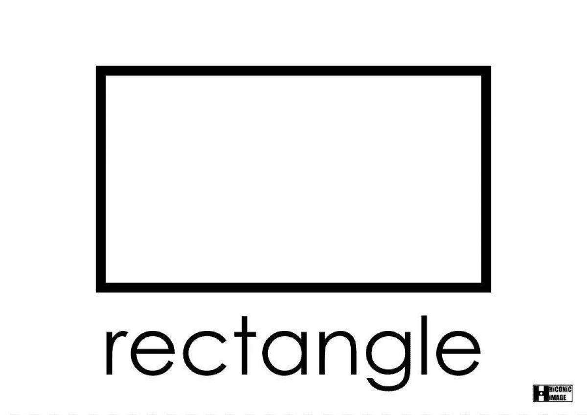 Playful rectangle coloring page