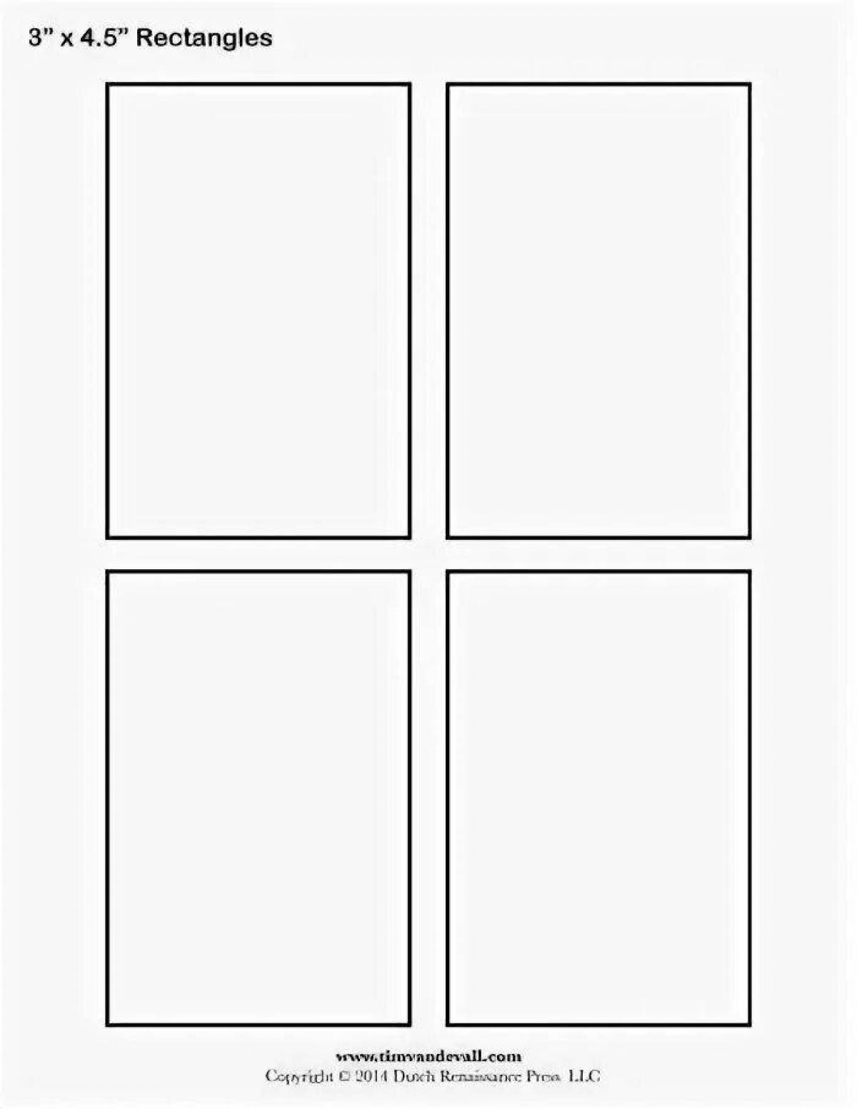 Large rectangle coloring page