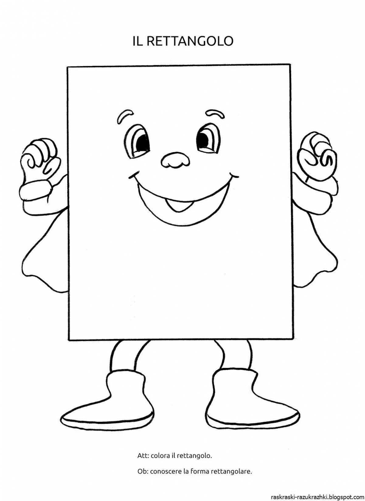 Gorgeous Rectangle Coloring Page