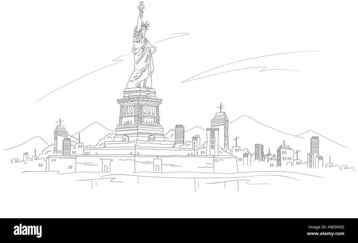 Coloring book magnificent Volgograd