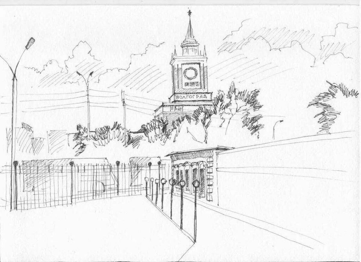 Coloring radiant Volgograd