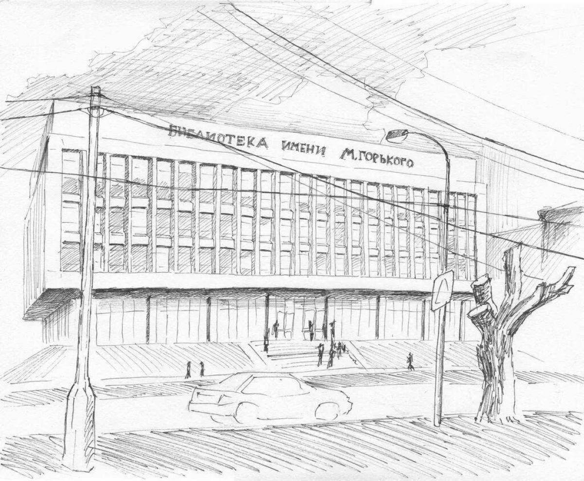 Coloring cute Volgograd