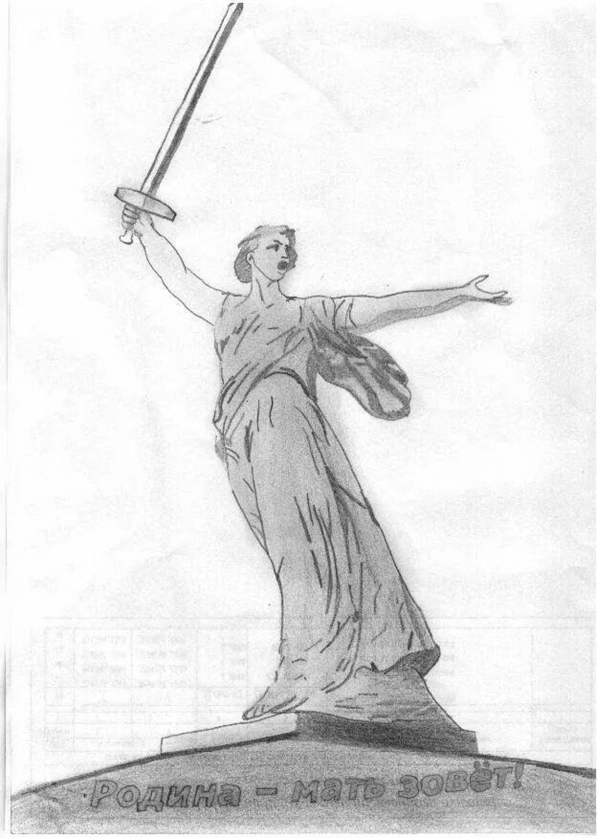 Intriguing Volgograd coloring book