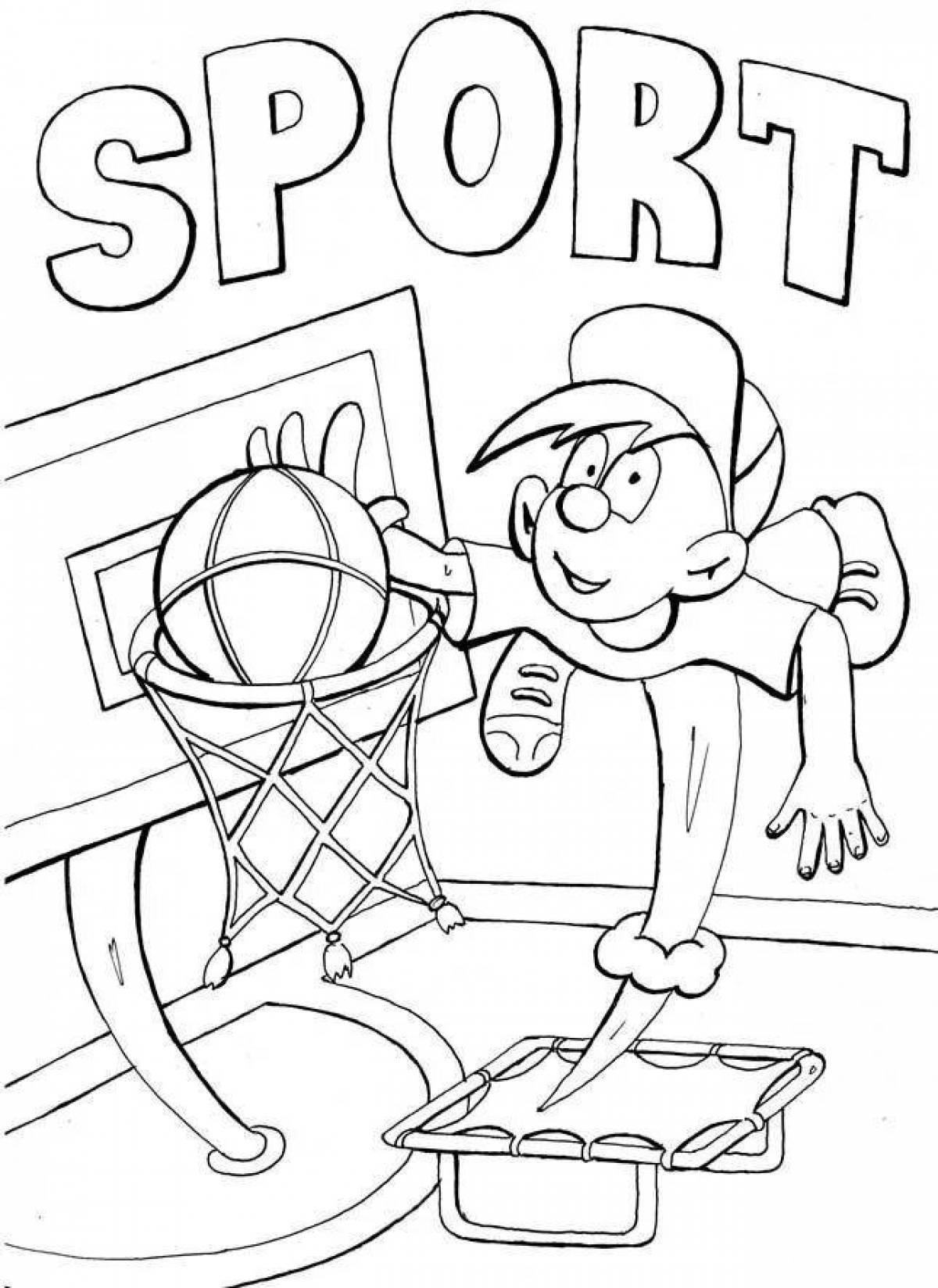 Peaceful lifestyle coloring page