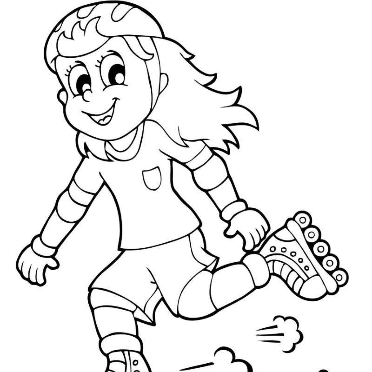 Glowing Lifestyle Coloring Page