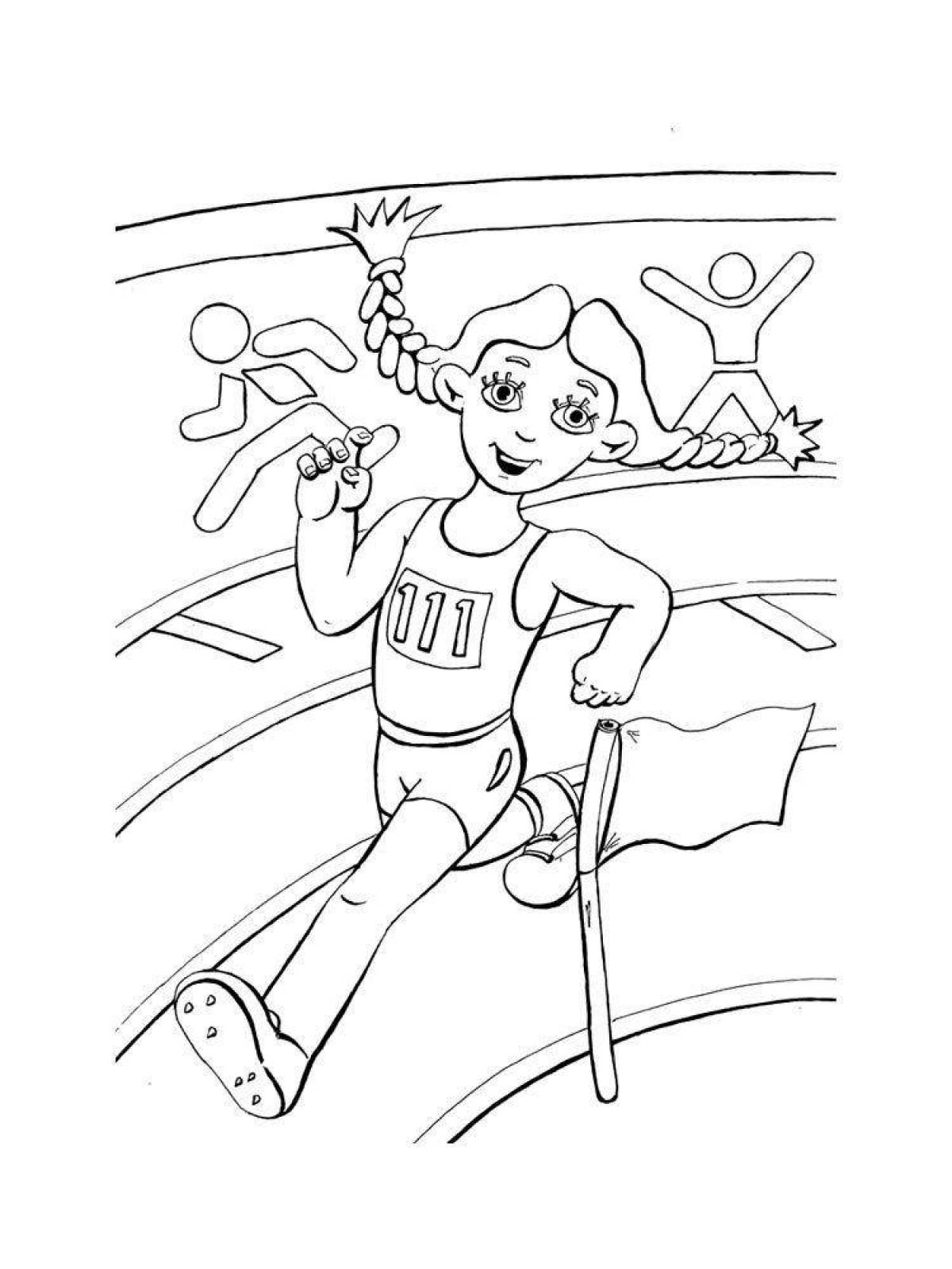 Blissful lifestyle coloring page