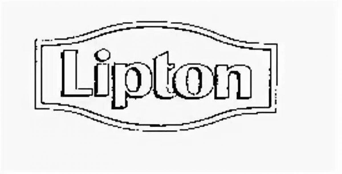 Изысканная раскраска lipton