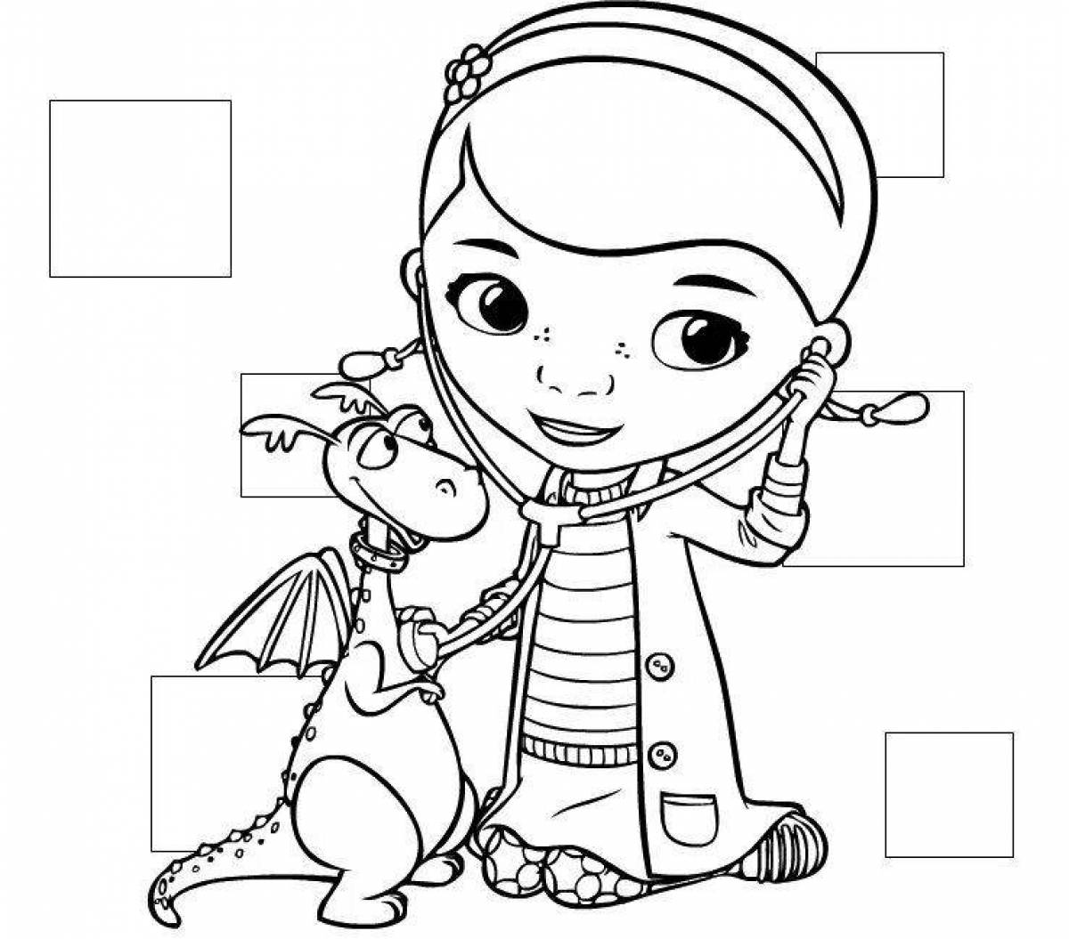 Amazing coloring page from March