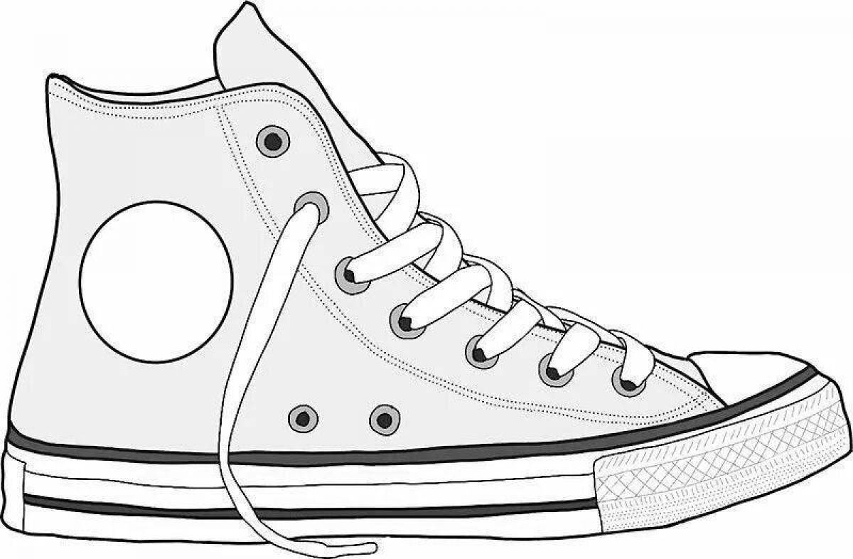 Playful coloring of sneakers