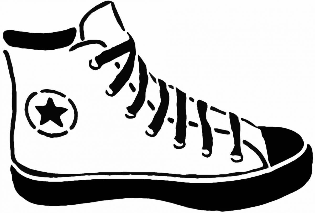 Vivacious coloring page sneakers