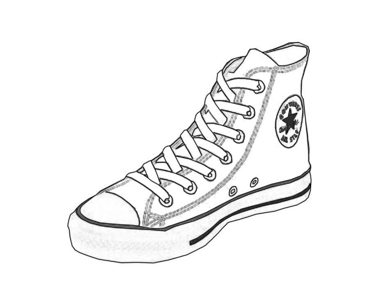 Great sneaker coloring pages