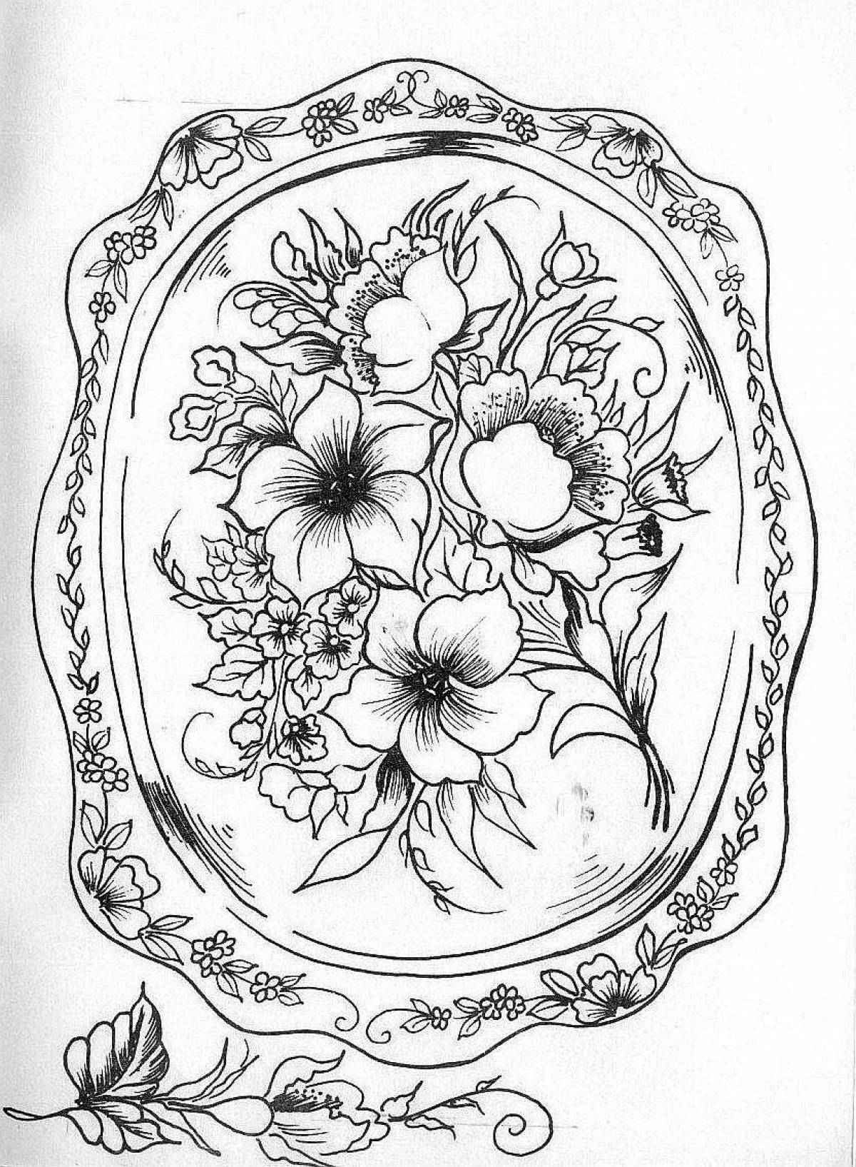 Colorful coloring tray