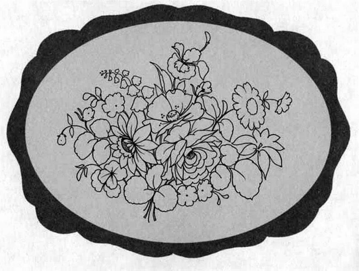 Amusement tray for coloring