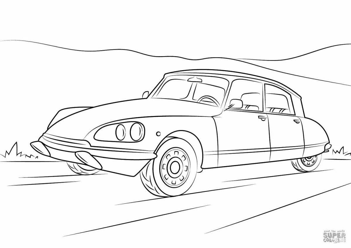 Coloring page unusual opera cars