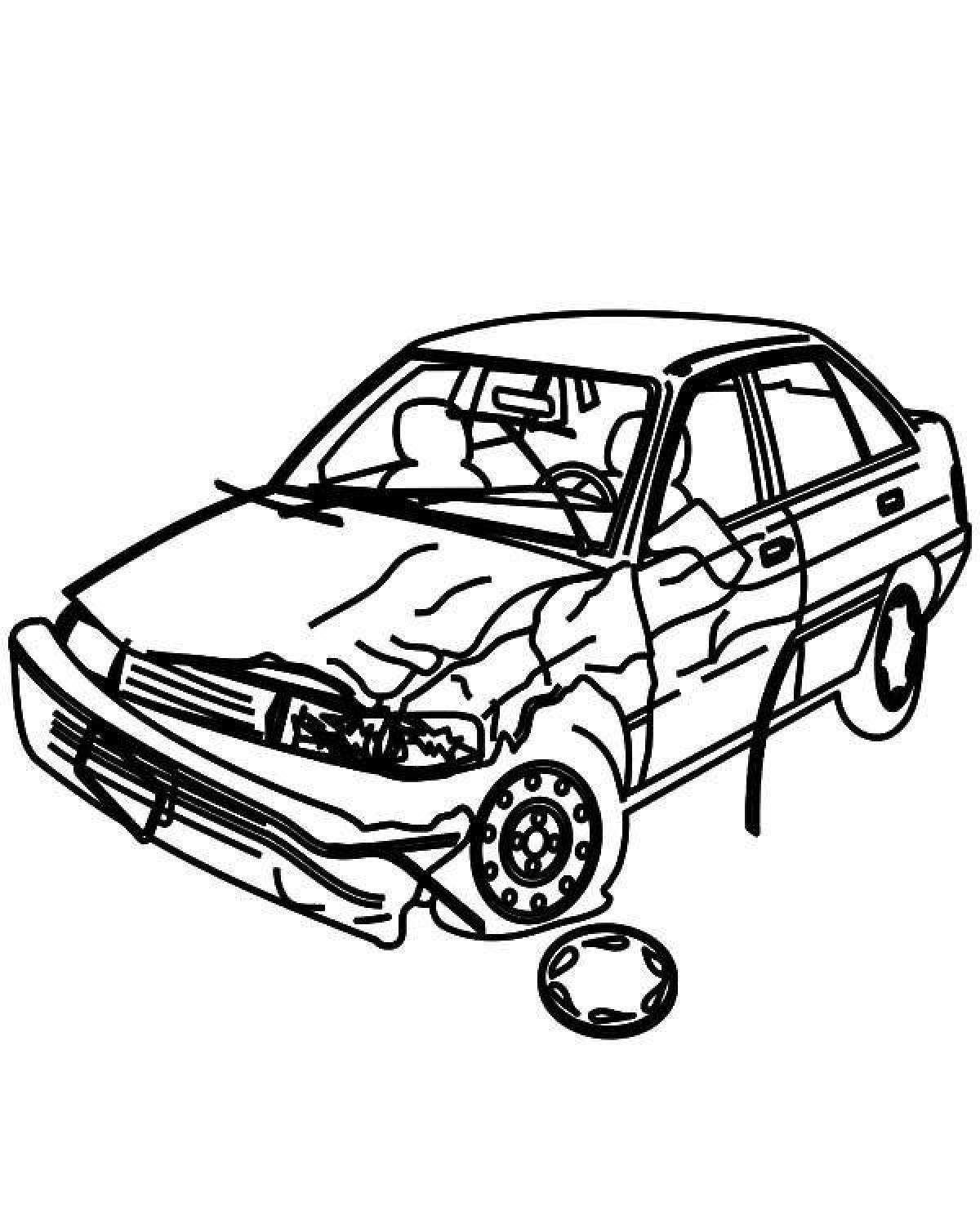 Awesome opera cars coloring page