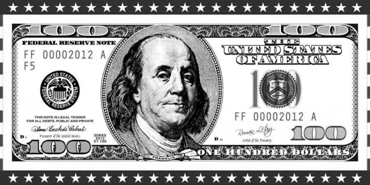 Awesome $100 coloring book