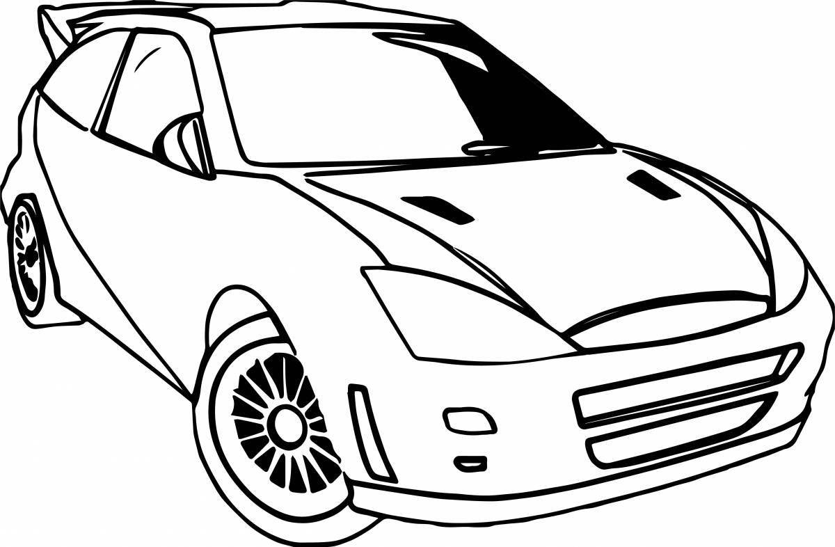 Bright ford focus coloring book